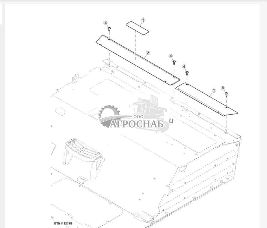 Панель крышки платформы двигателя, Final Tier 4 